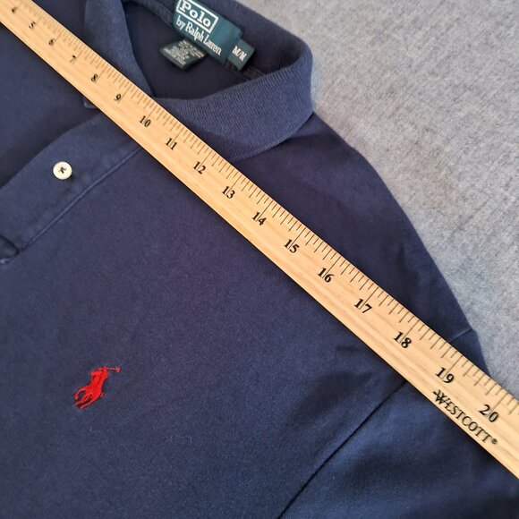 Polo by Ralph Lauren Navy Polo Shirt Red Pony - Picture 5 of 7